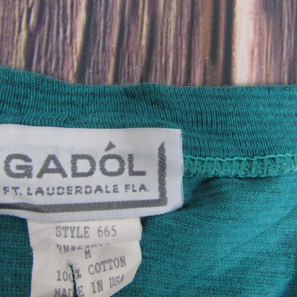 Vintage Universal Studios Shirt Mens Medium Teal Gadol Made USA Theme Park 90s‎